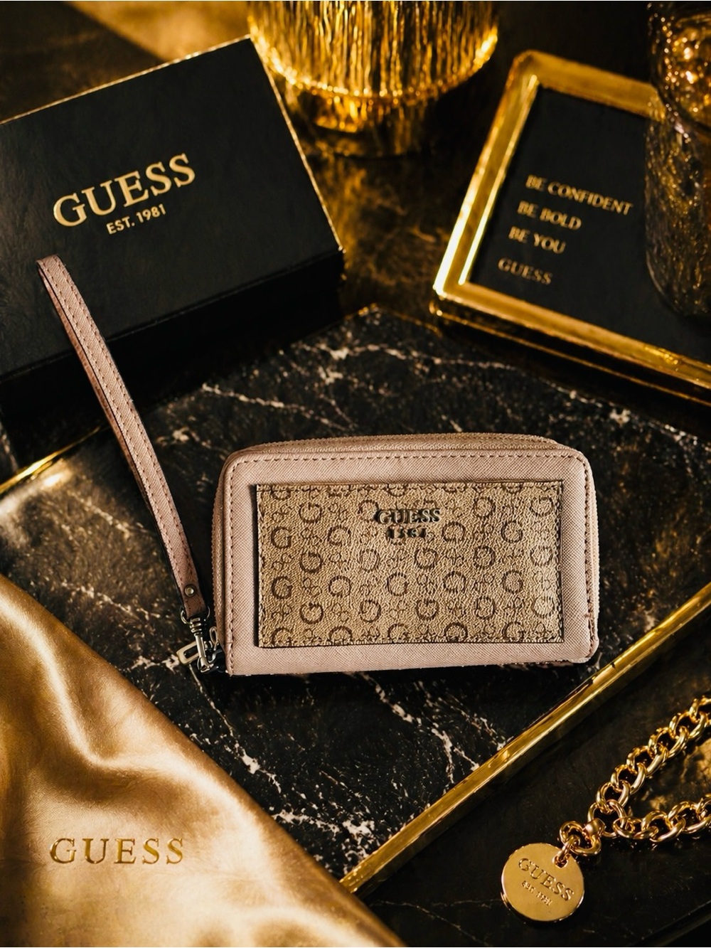 GUESS |  Signature Wristlet Wallet